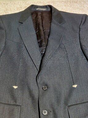 Vintage Warren Sewell Western yoke blazer Black Size 38R See measurements